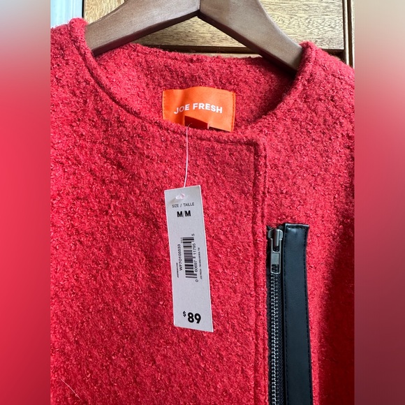 Joe Fresh Orange Red Winter Coat Size Medium - Picture 4 of 10